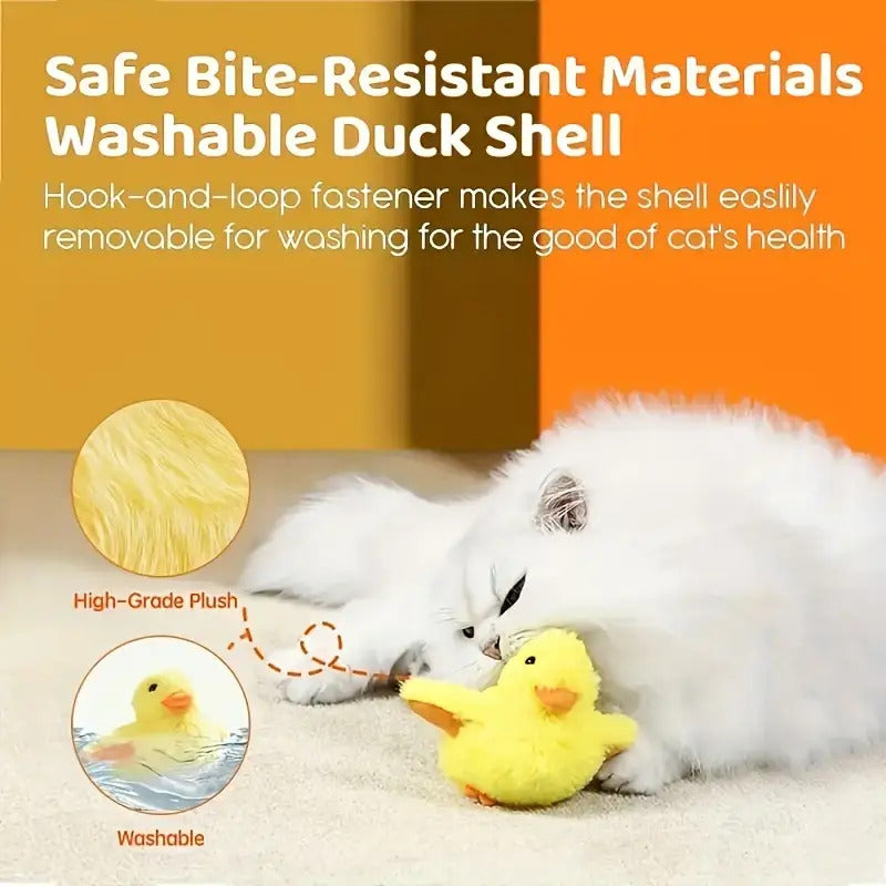Interactive Electric Cat Toy Quack Duck Sound