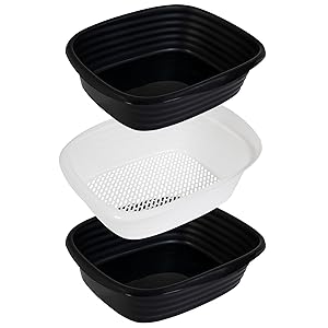 Arm & Hammer Large Sifting Litter Box Scoop Free Cat Litter Tray with Microban, Made in USA