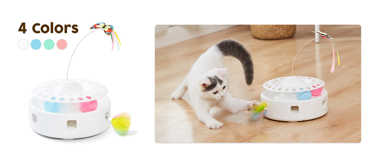 Cat Toys 3in1 Automatic Interactive Kitten Toy