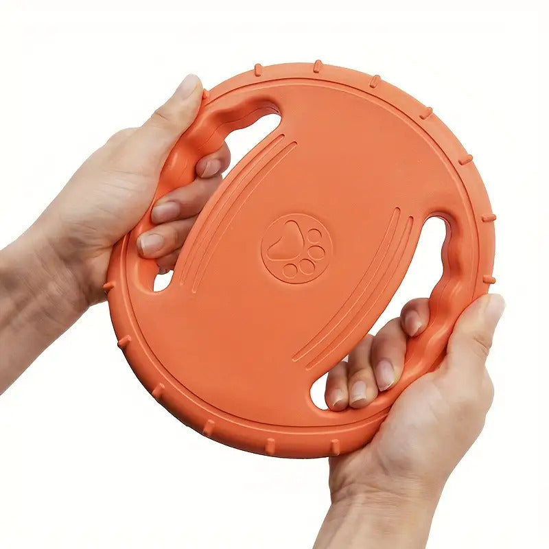 Chew-Resistant Durable Dog Training Flying Disc - Teeth Cleaning Rope Knot Toy for All Breeds