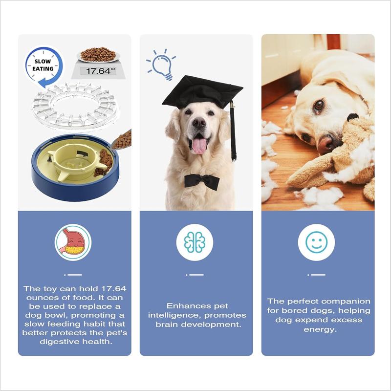 Dog Spinning Slow Feeder Puzzle Bowl