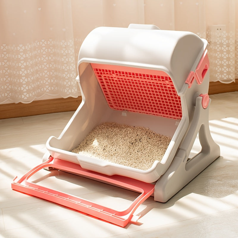 Semi-Automatic Self-Cleaning Cat Litter Box