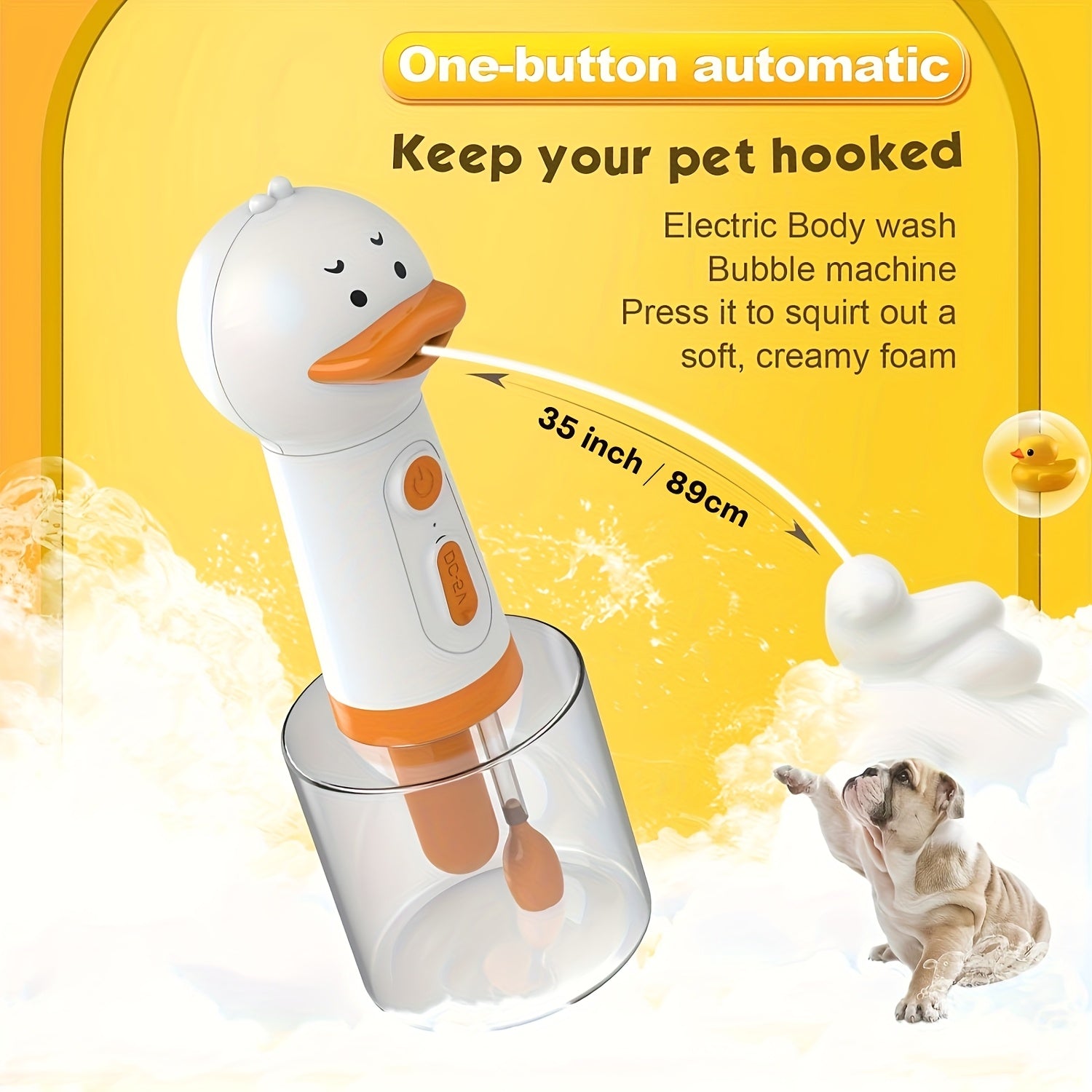 Abs Material Electric Dog Grooming Foam Sprayer