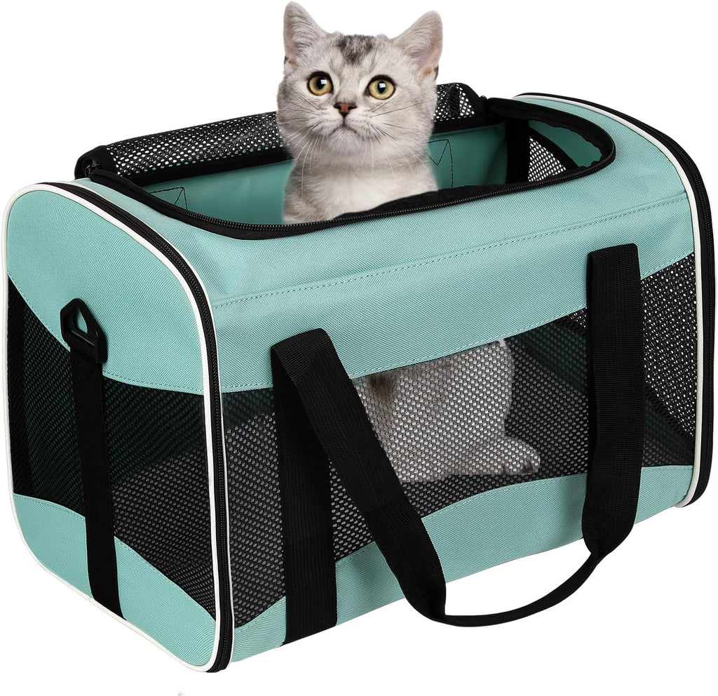 Pet Travel Carrier  Soft-Sided Cat Bag Airline Approved