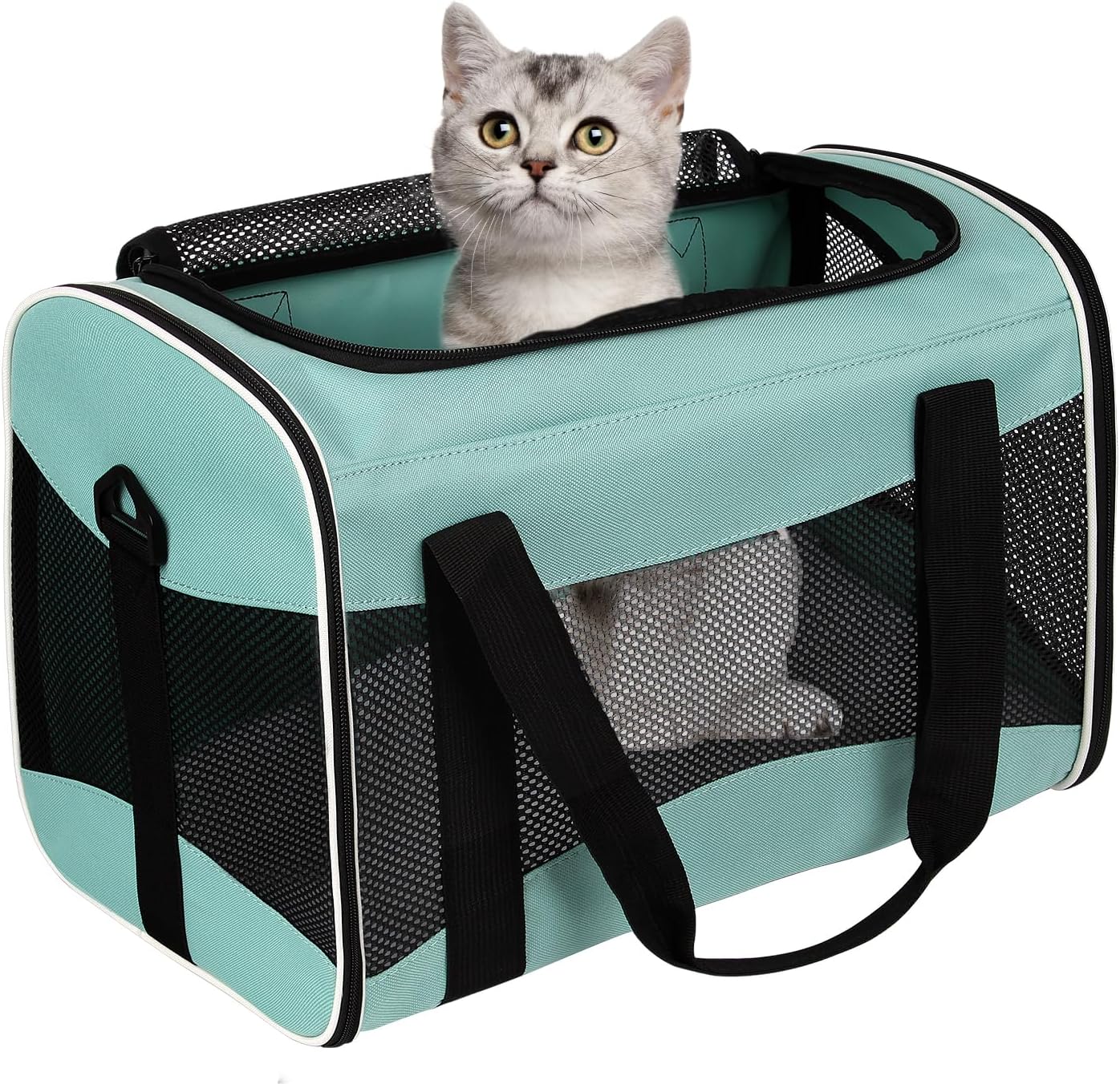 Pet Travel Carrier  Soft-Sided Cat Bag Airline Approved