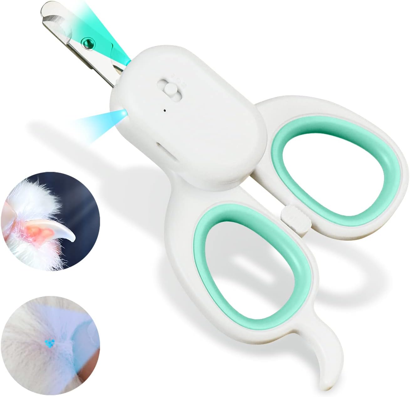 Pet Nail Clipper with LED & -U-V Light