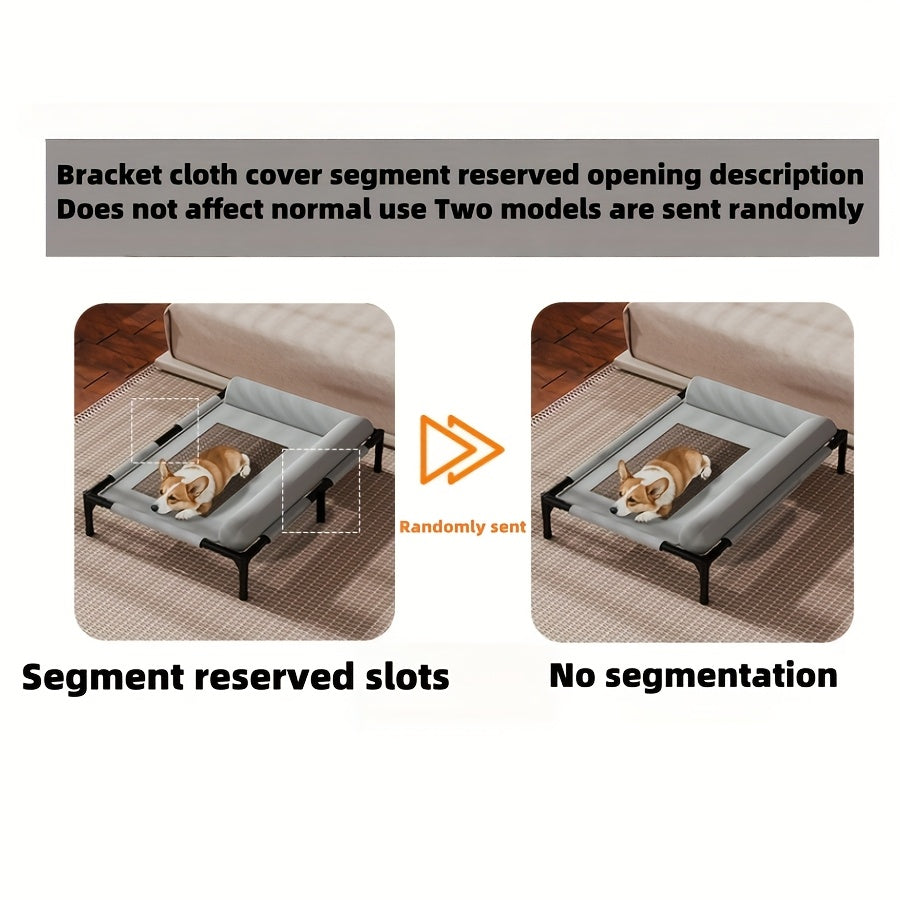 Elevated Pet Cushion All-Season Raised Dog Bed with Ventilated Mesh Base