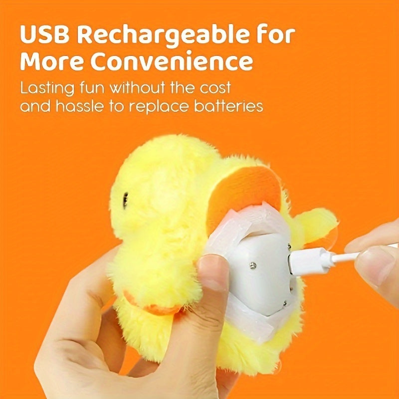Interactive Electric Cat Toy Quack Duck Sound