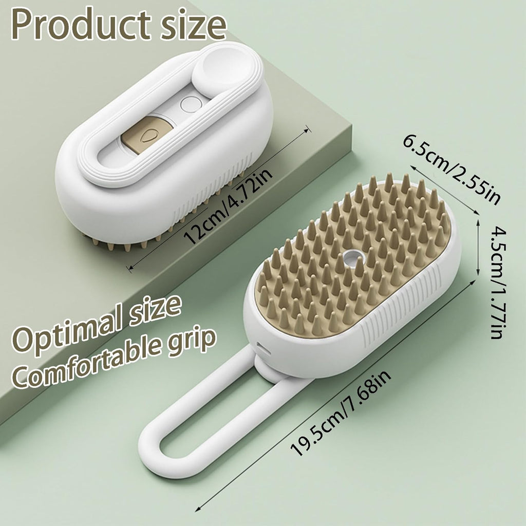 3 in 1 Cat Steam Brush for Shedding Dog Brush with Steam