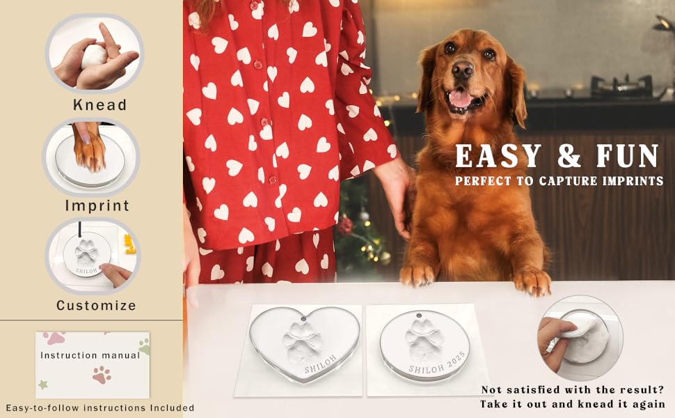 Paw Print Kit for Dog or Cat (Makes 2)