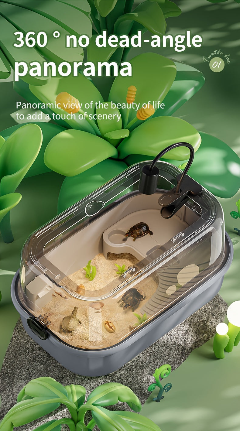 Turtle Aquarium with Feeding Bowl