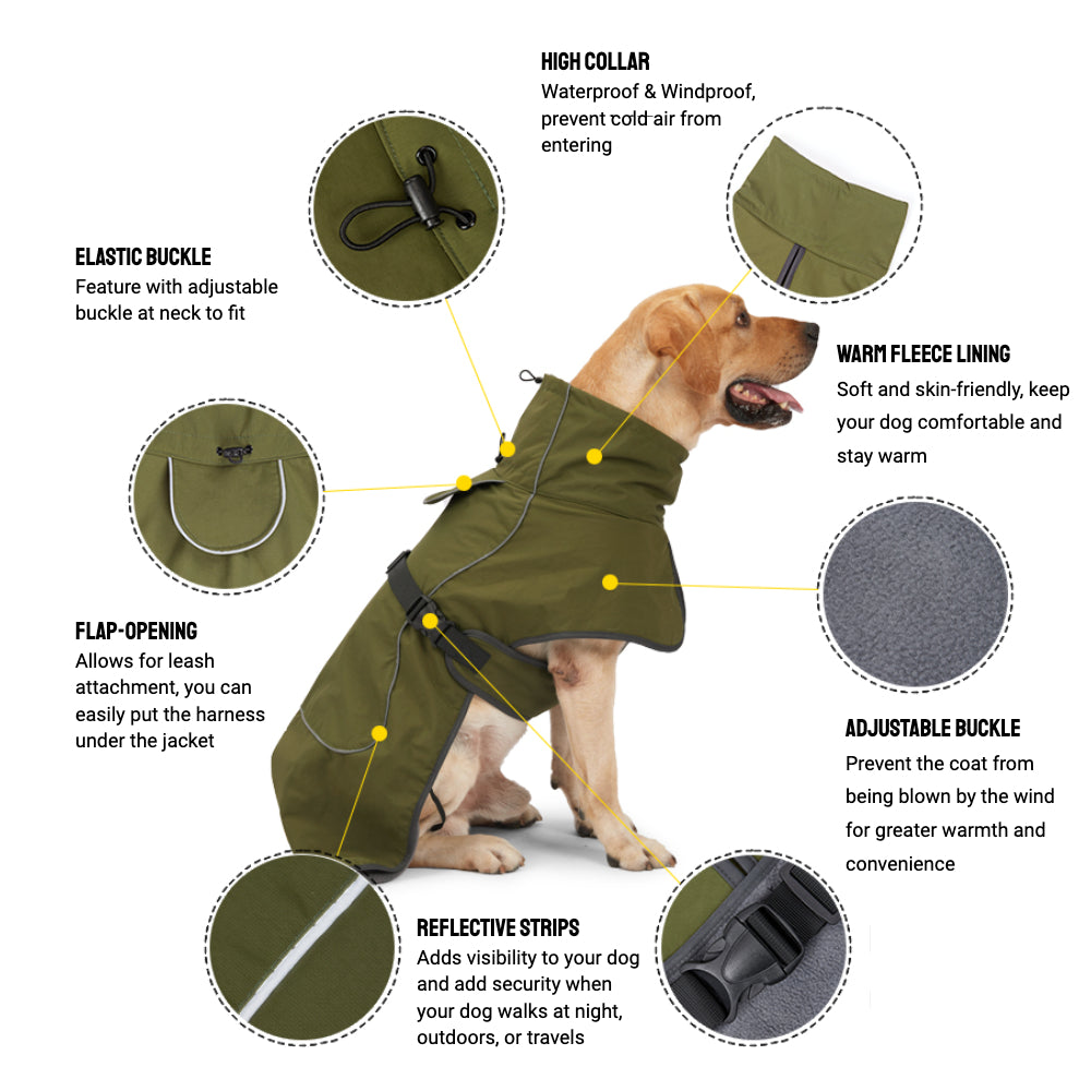 Winter Warmth Double-Layer Dog Jackets