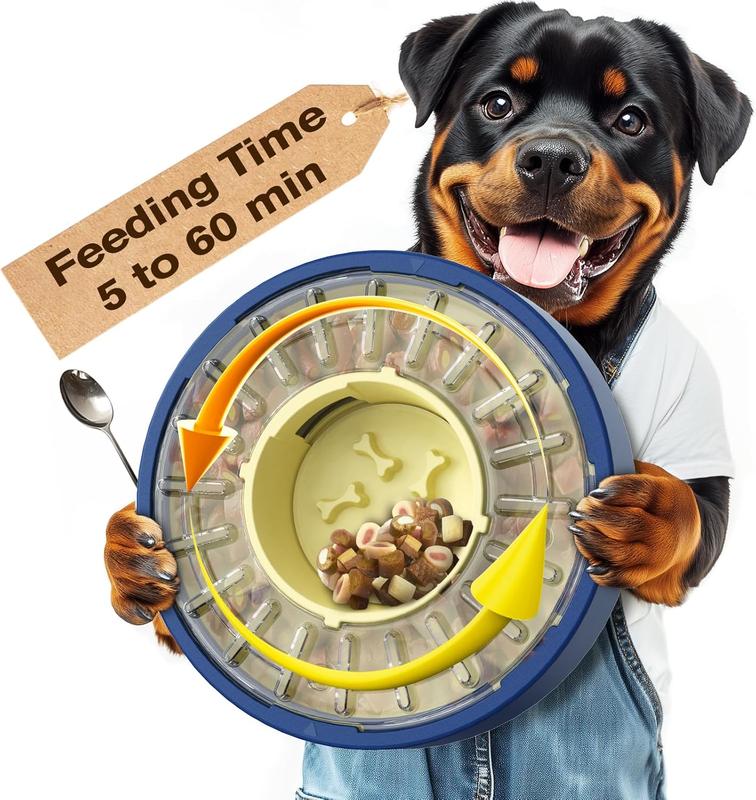 Dog Spinning Slow Feeder Puzzle Bowl