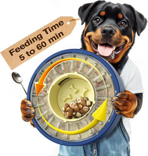 Dog Spinning Slow Feeder Puzzle Bowl
