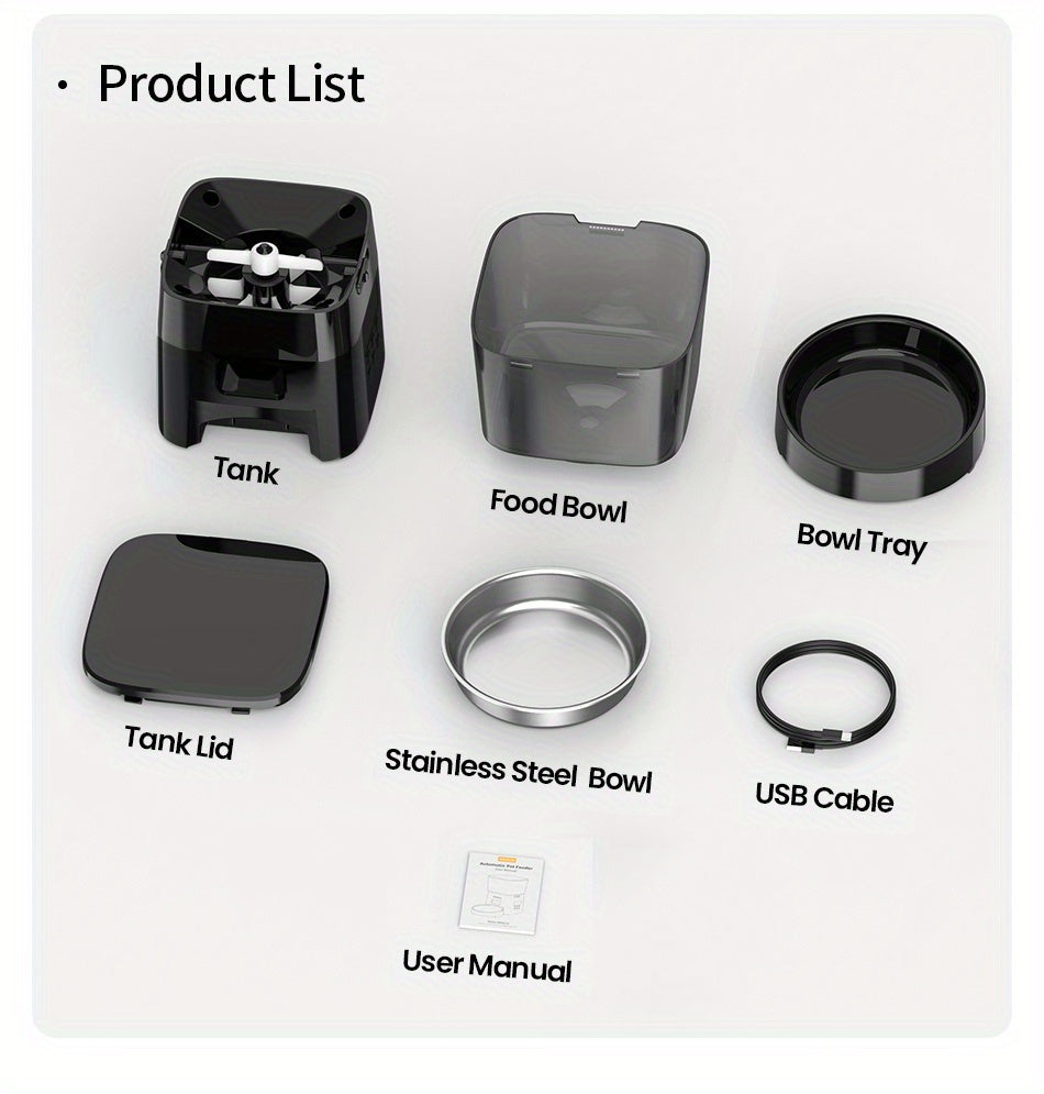 Automatic Cat Food Dispenser 2L