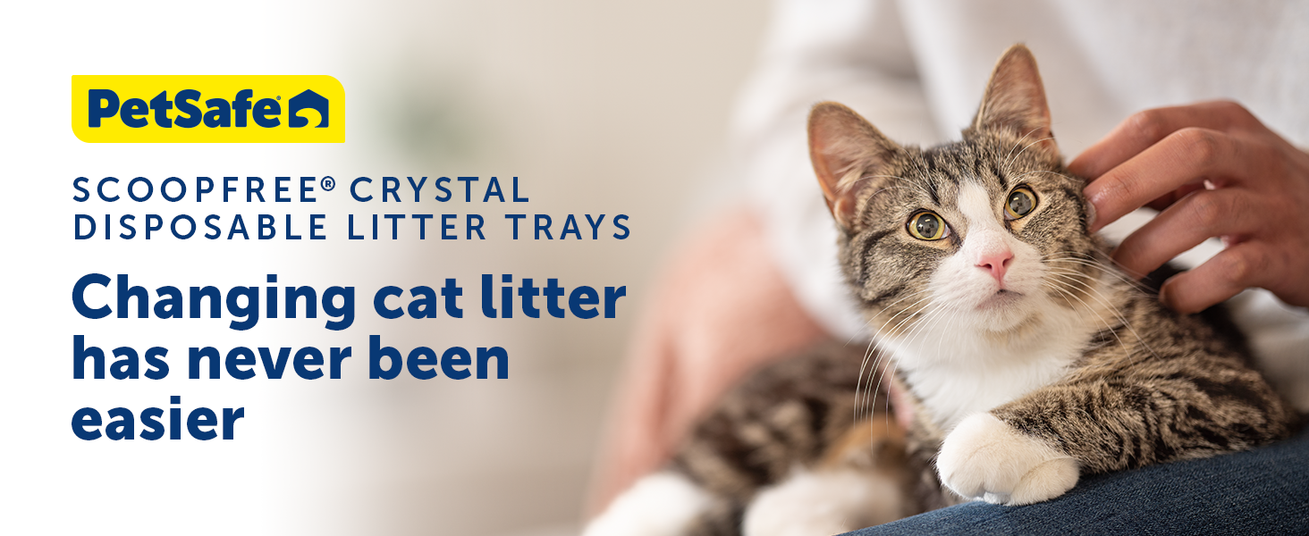 ScoopFree Crystal Cat Litter & Refill Tray with Lid