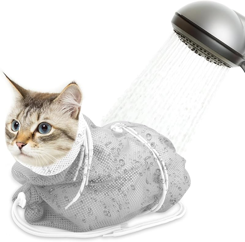 Adjustable Grooming Breathable Mesh Shower Bag