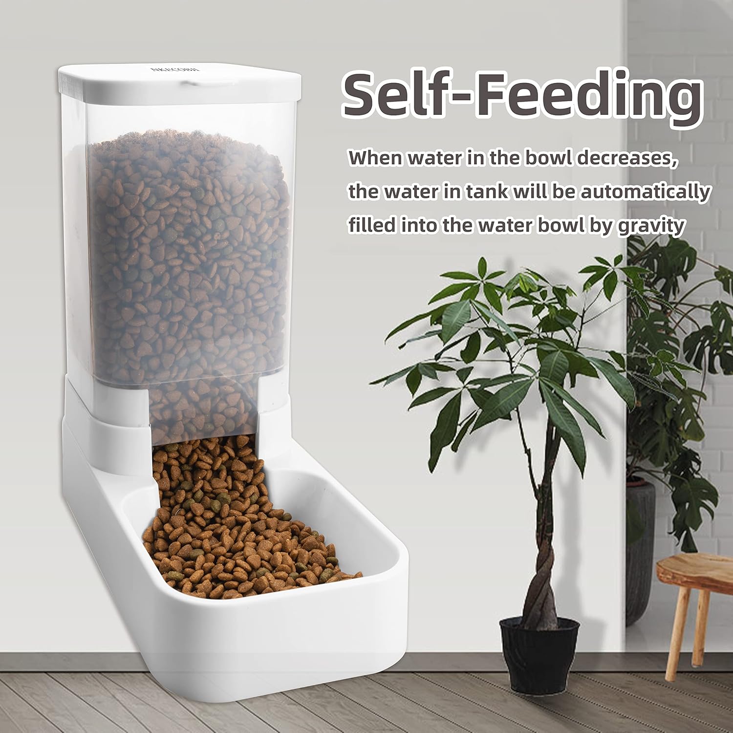 Pet Feeder and Water Dispenser Set Automatic Dog Feeder and Dog Water Dispenser