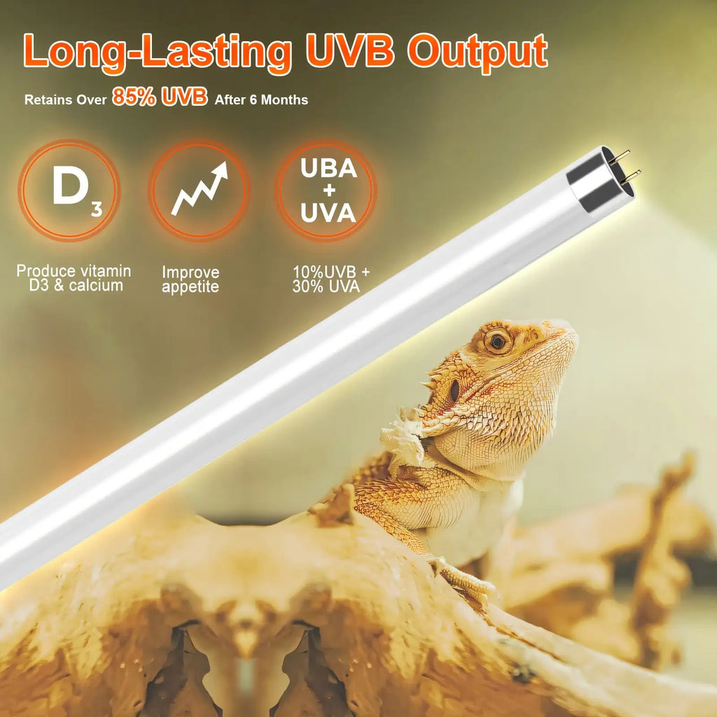 T5 UVB Reptile Light Fixture Combo Kit