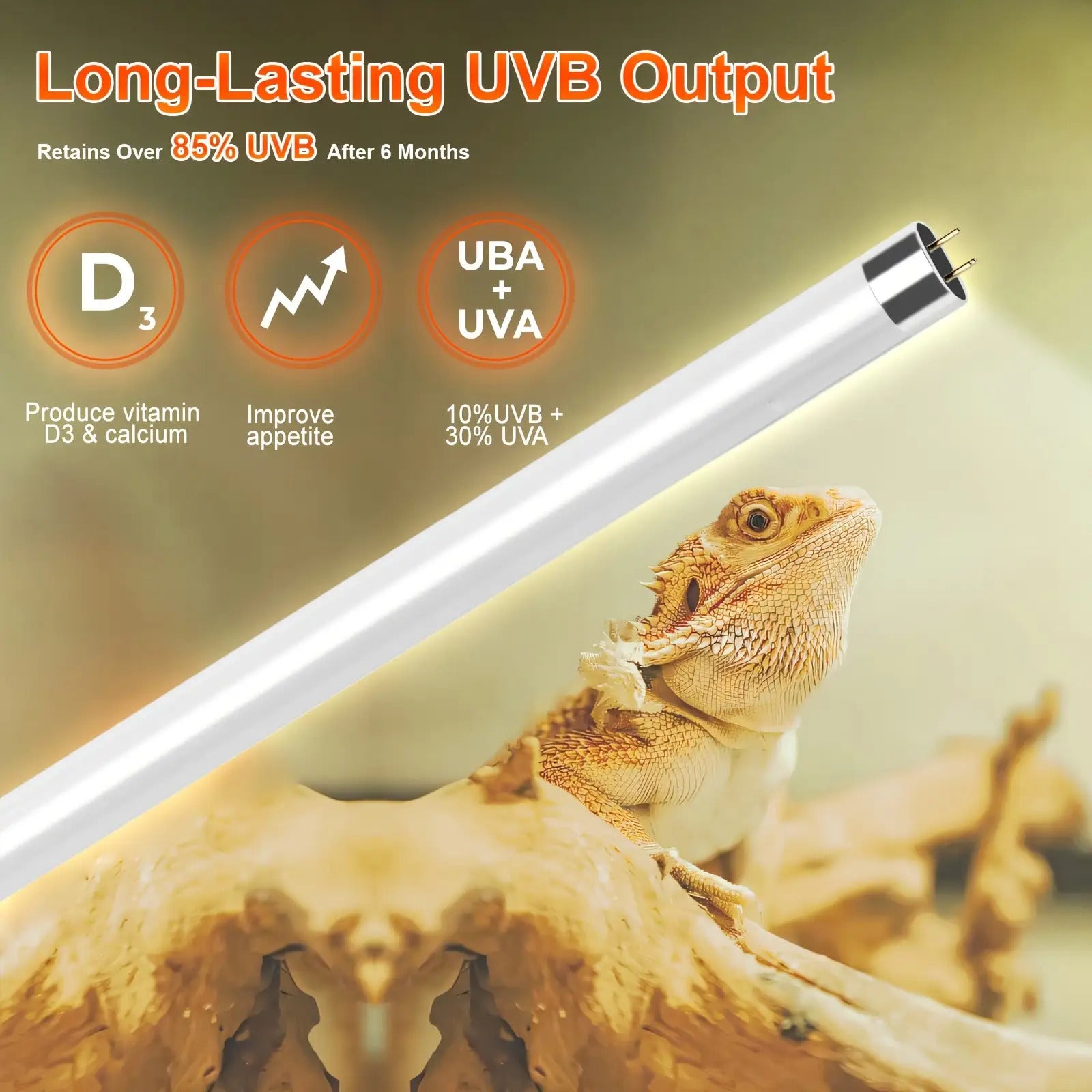 T5 UVB Reptile Light Fixture Combo Kit