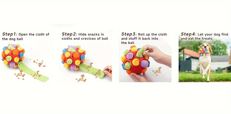 Triggering Fun Interactive Treat Hiding Dog Puzzle Ball