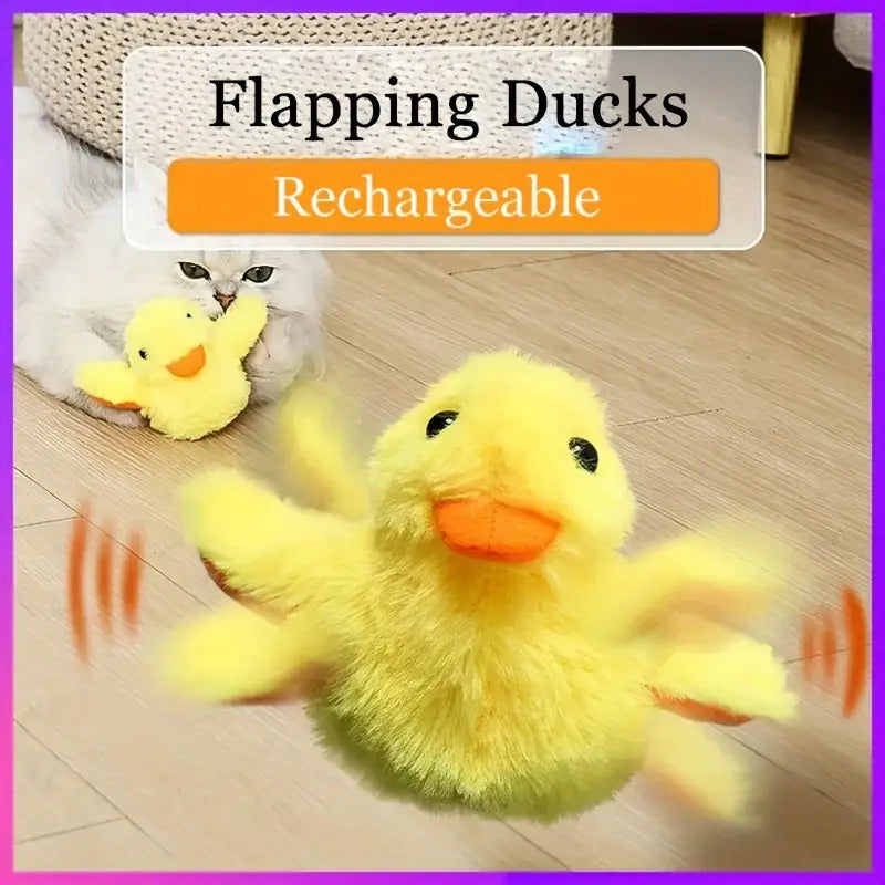 Interactive Electric Cat Toy Quack Duck Sound