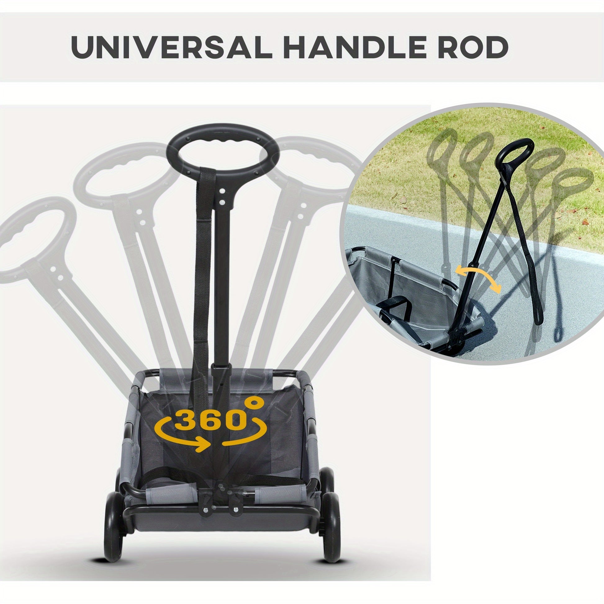 4-Wheel Folding pet stroller with Lightweight Compact Foldable