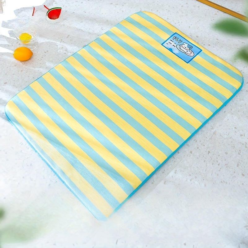 Portable Washable Striped Cooling Pet Mat