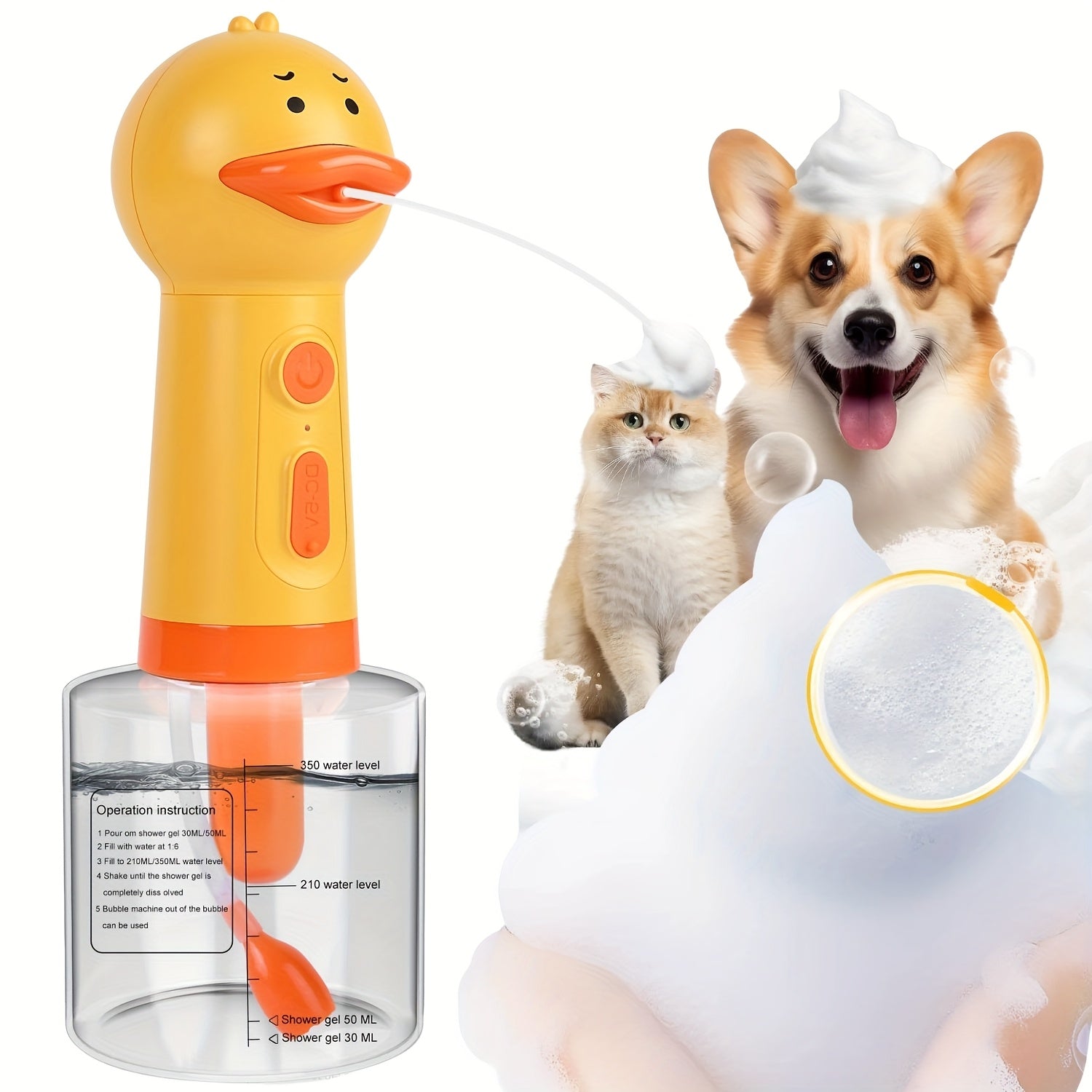 Abs Material Electric Dog Grooming Foam Sprayer