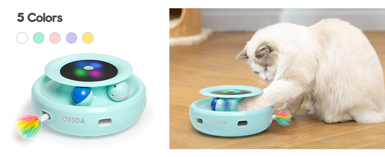 2in1 Interactive Toys for Indoor Cats
