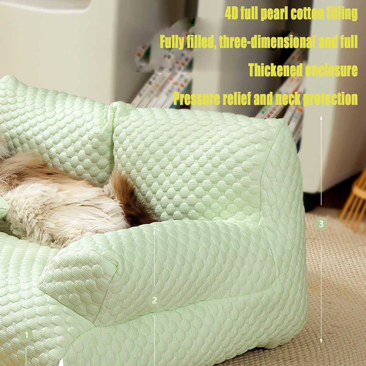 Ice Silk Cooling Pet Bed Breathable Washable Dog Sofa Bed