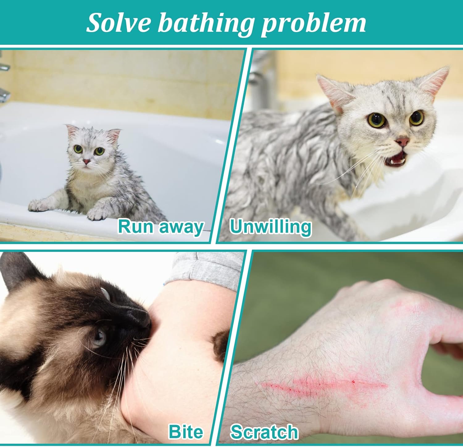 Adjustable Grooming Breathable Mesh Shower Bag