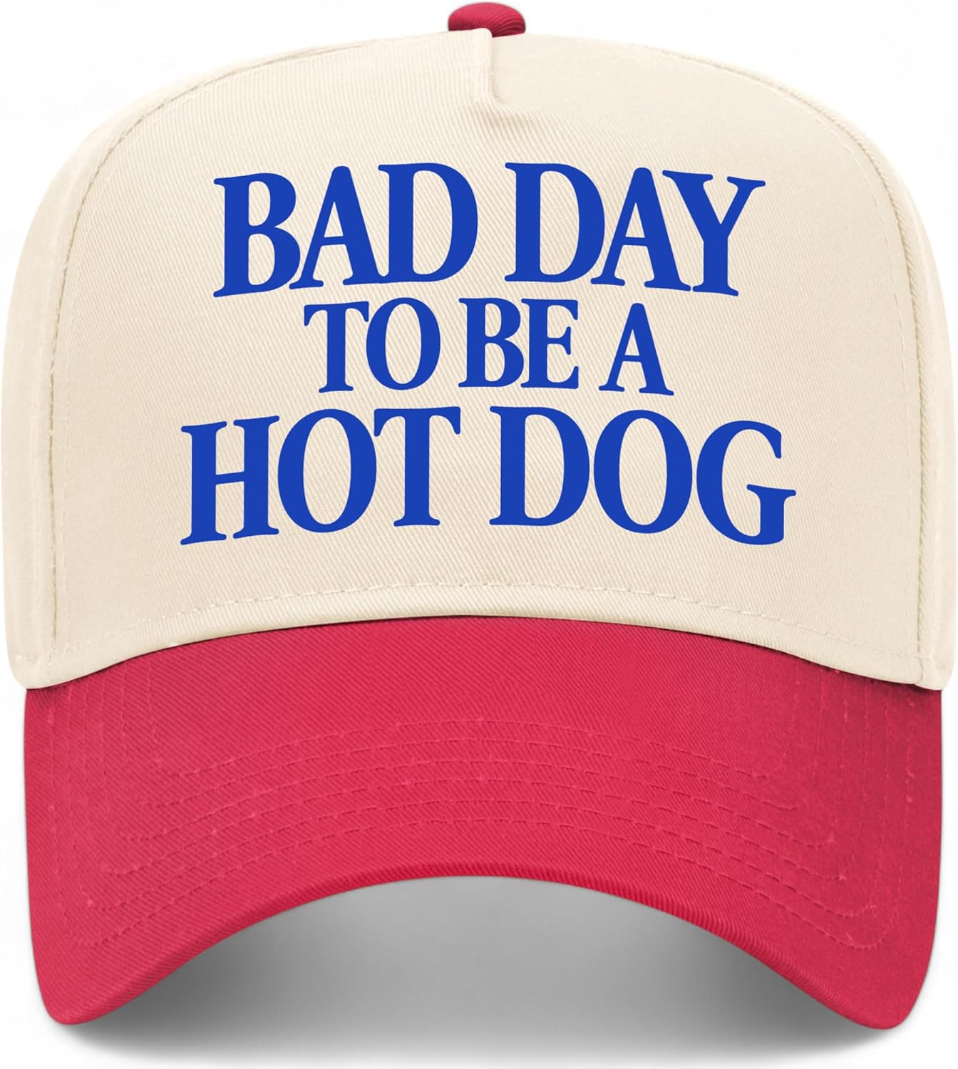 Bad Day to Be A Hot Dog V2 Vintage Trucker Hat | Premium Snapback Baseball Hat for Men & Women