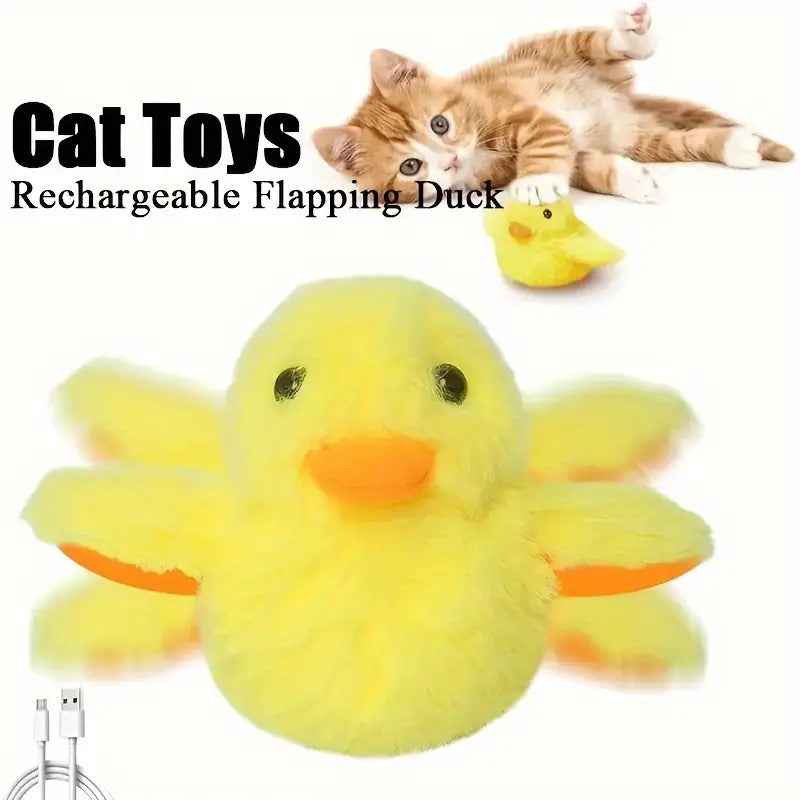 Interactive Electric Cat Toy Quack Duck Sound