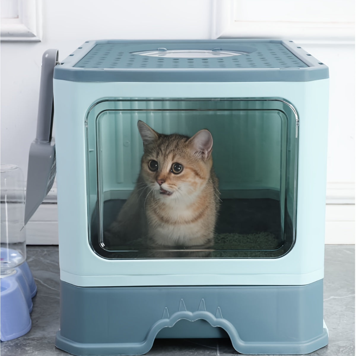 Large Fully Enclosed Cat Litter Box Drawer Cat Litter Box