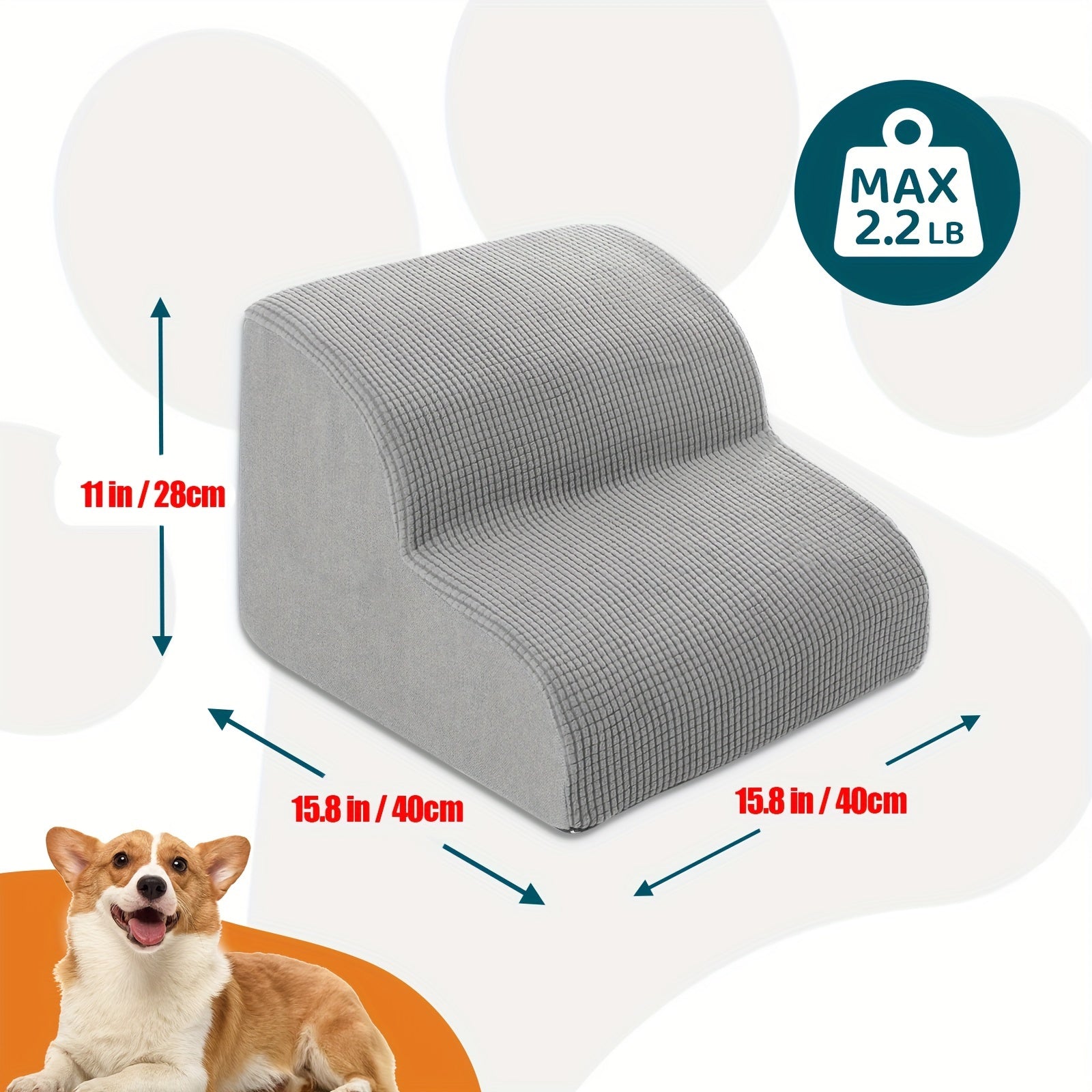 Dog Steps for Small Dog 2/3/4 Steps Dog Stairs Ramps