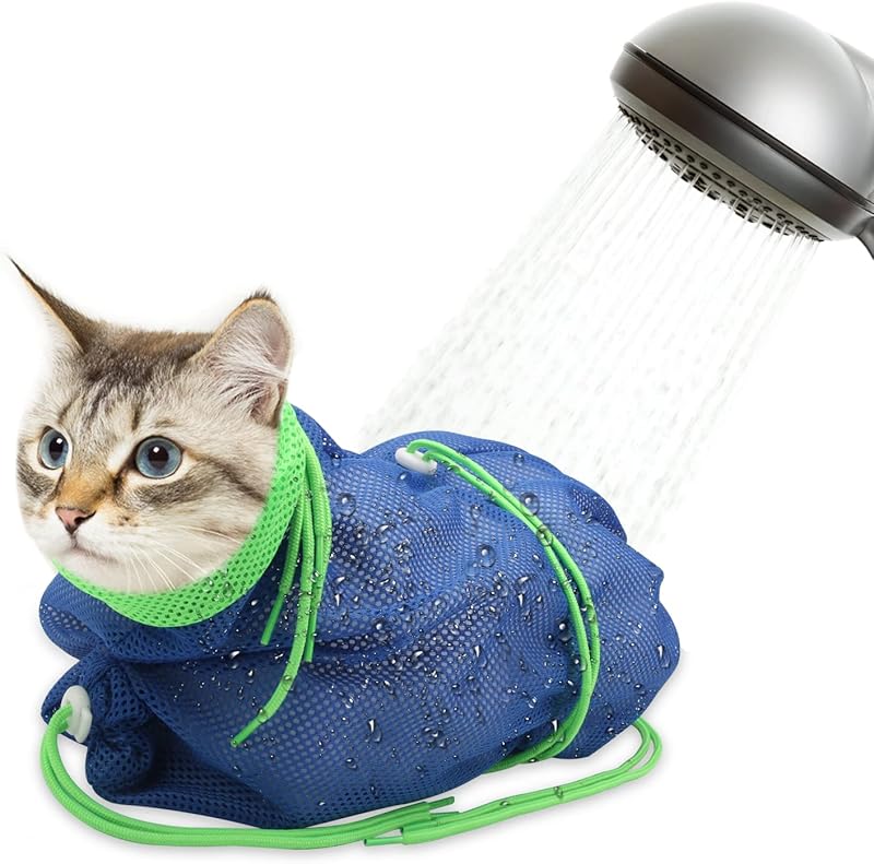 Adjustable Grooming Breathable Mesh Shower Bag