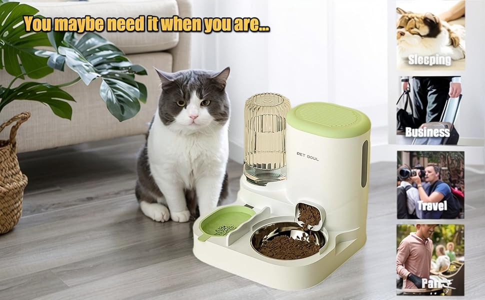 Automatic Cat Feeder & Water Dispenser