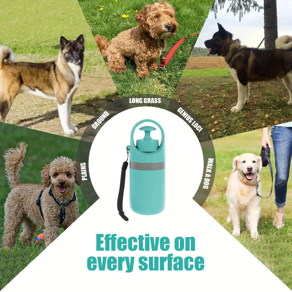 Portable Poop Scooper with Bags Teal Claw Design Portable Dog Poop Scooper with Bag Dispenser