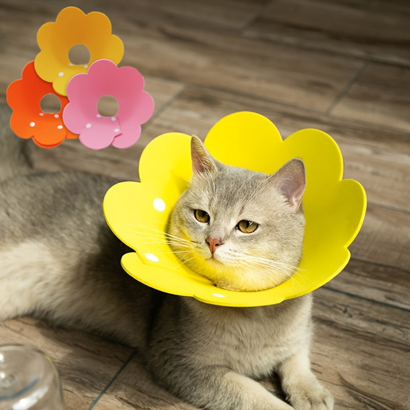 Sunflower Elizabeth Circle EVA Sponge Thin Head Cover for Cats and Dogs, Prevents Licking and Scratching, Neck Circle