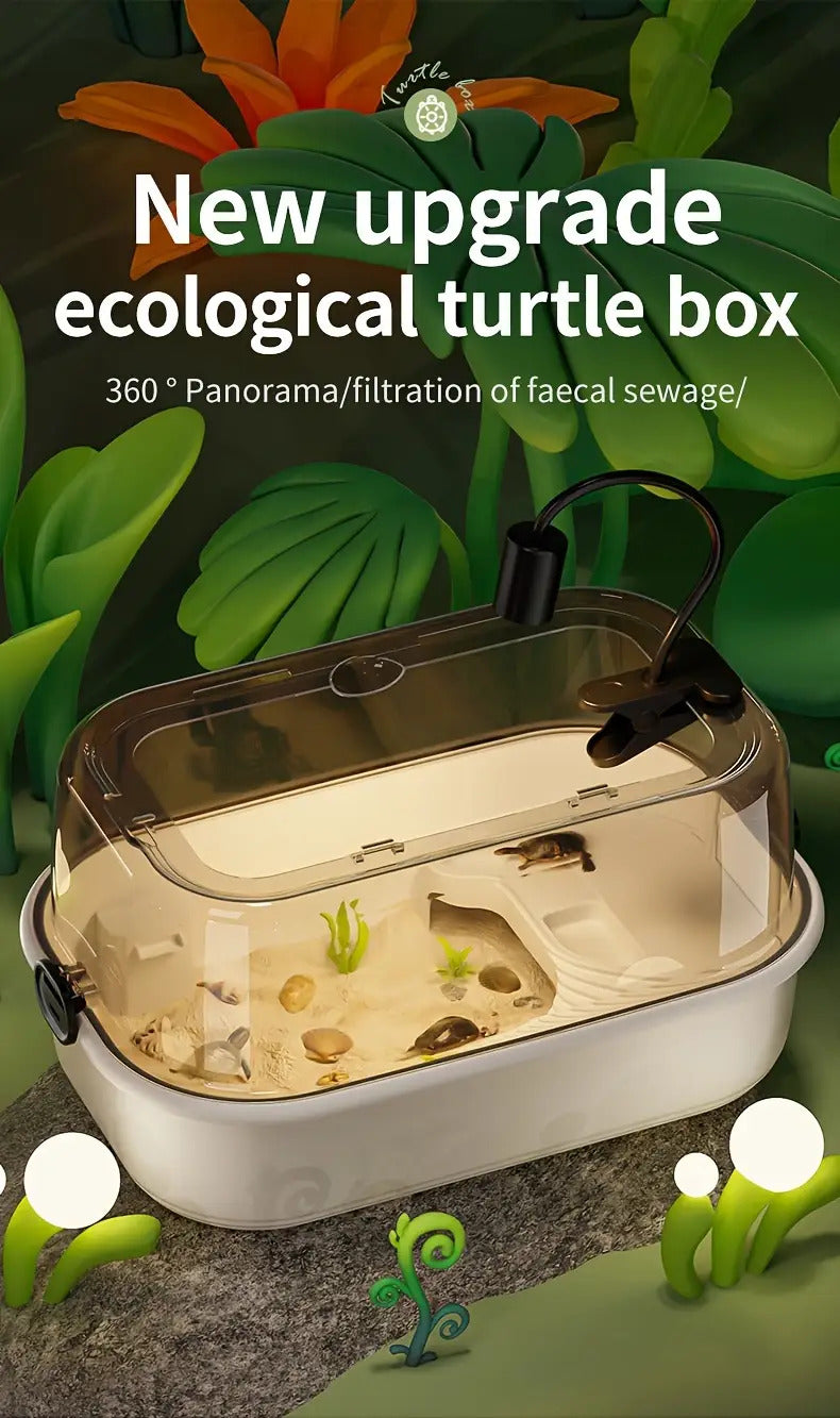 Turtle Aquarium with Feeding Bowl