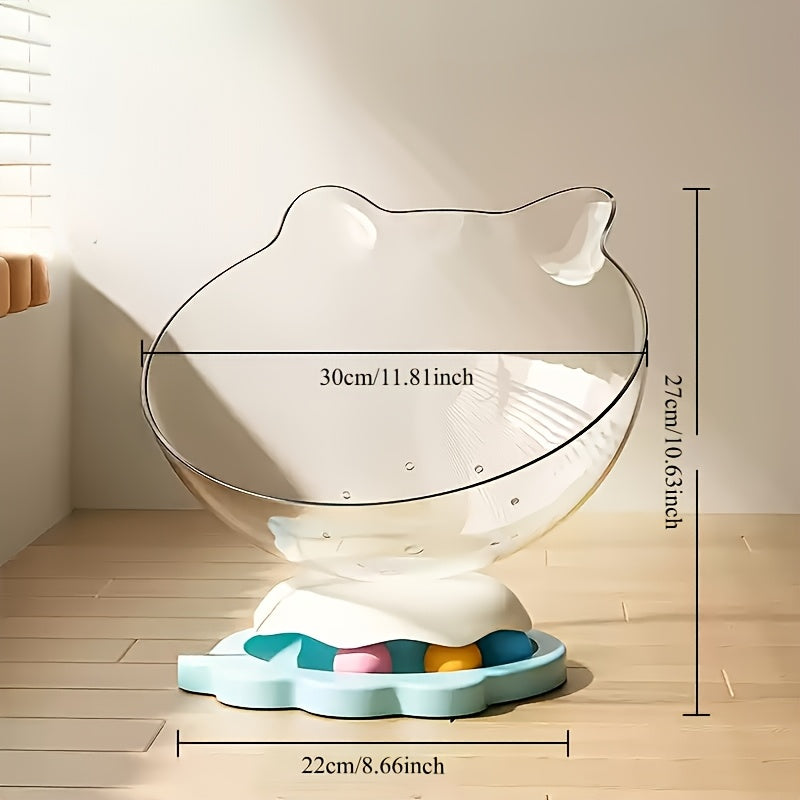360° Rotating Space Capsule Cat Toy with Ball