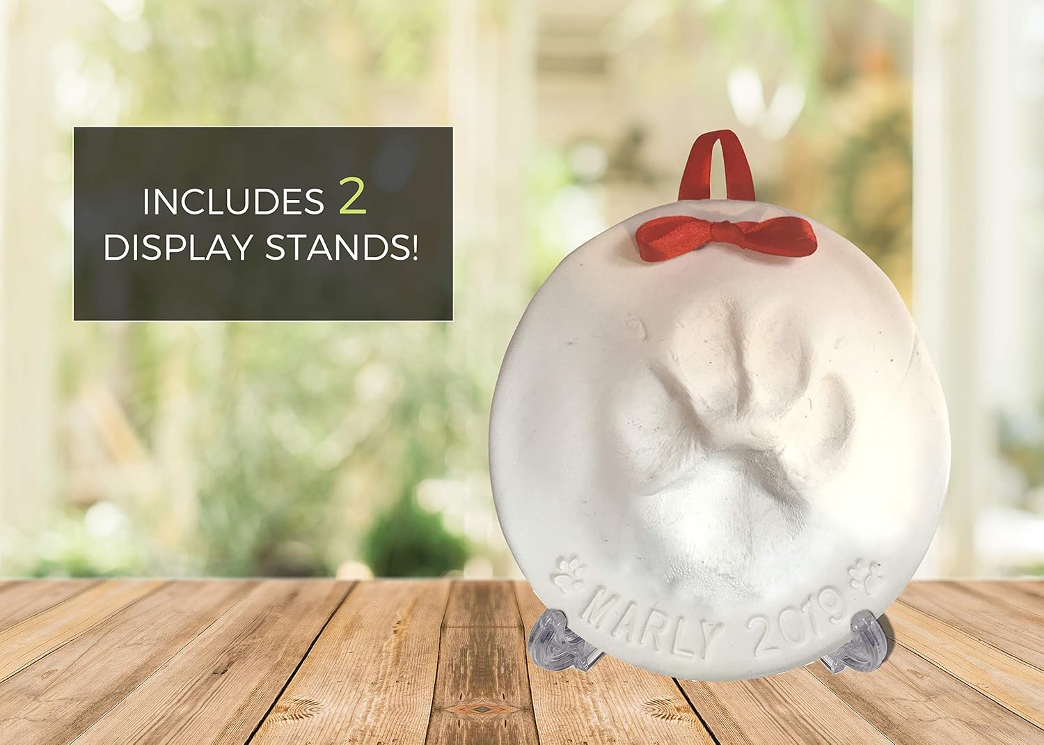 Ultimate Pawprint Keepsake Kit (Makes 2) Bonus Personalization Tool & Display Stands