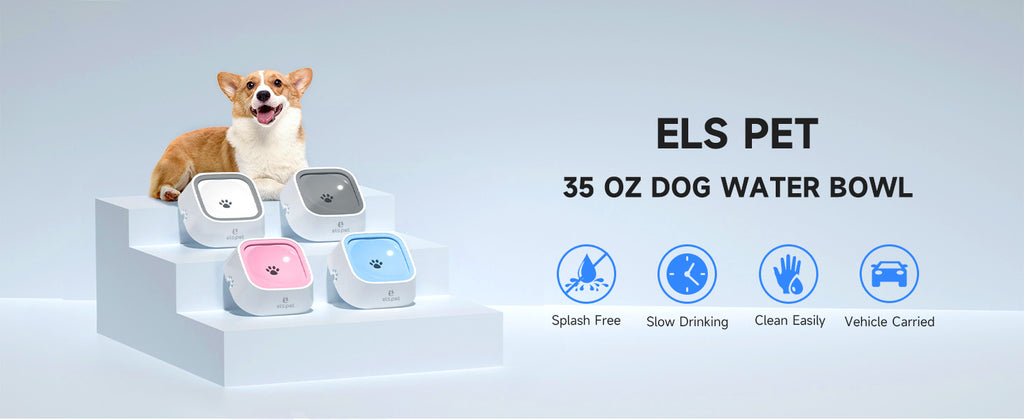 PET Travel Bowl No Spill No Drip Slow Water Feeder/Dispenser