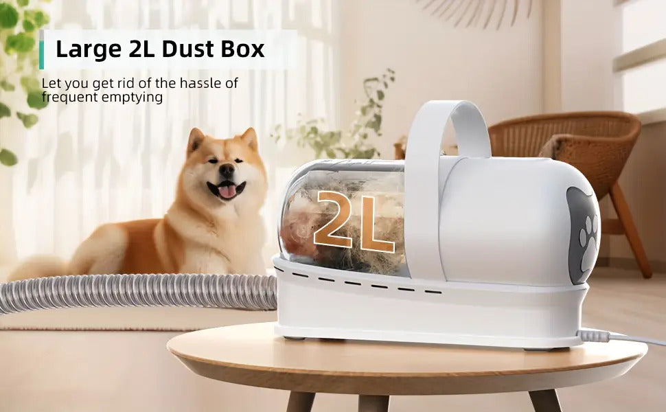 All-in-One Dog Grooming Vacuum Set - Pet Grooming Vacuum With Nail Grinder