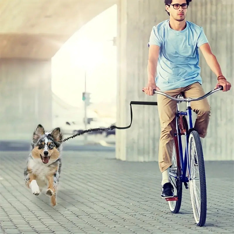 Bike Dog Leash with Detachable Stainless Steel Cable