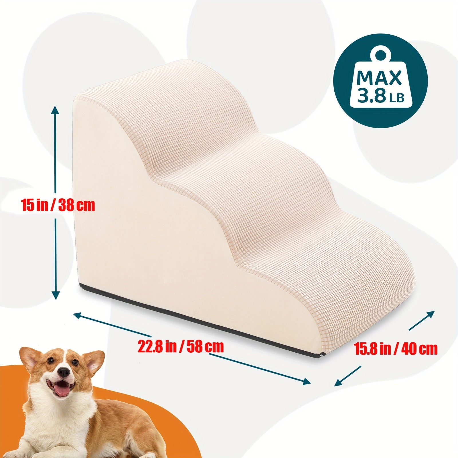 Dog Steps for Small Dog 2/3/4 Steps Dog Stairs Ramps