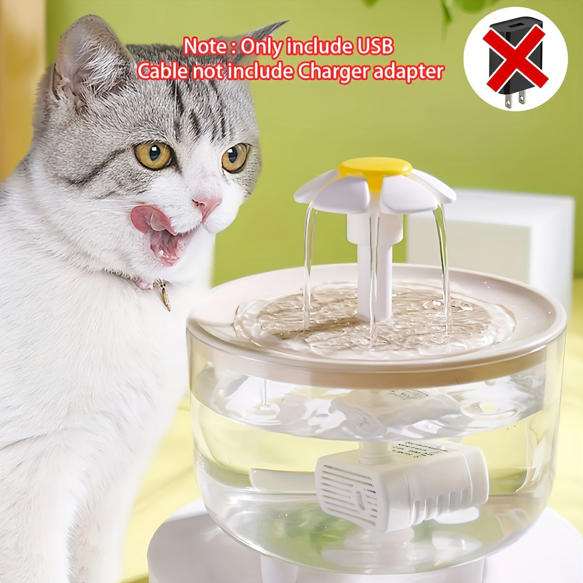 Whisper Quiet 1pc 1.5L Usb-Powered Pet Water Fountain | Automatic Circulation