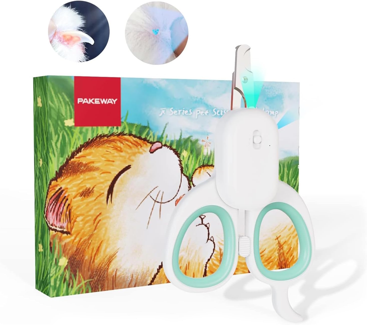 Pet Nail Clipper with LED & -U-V Light