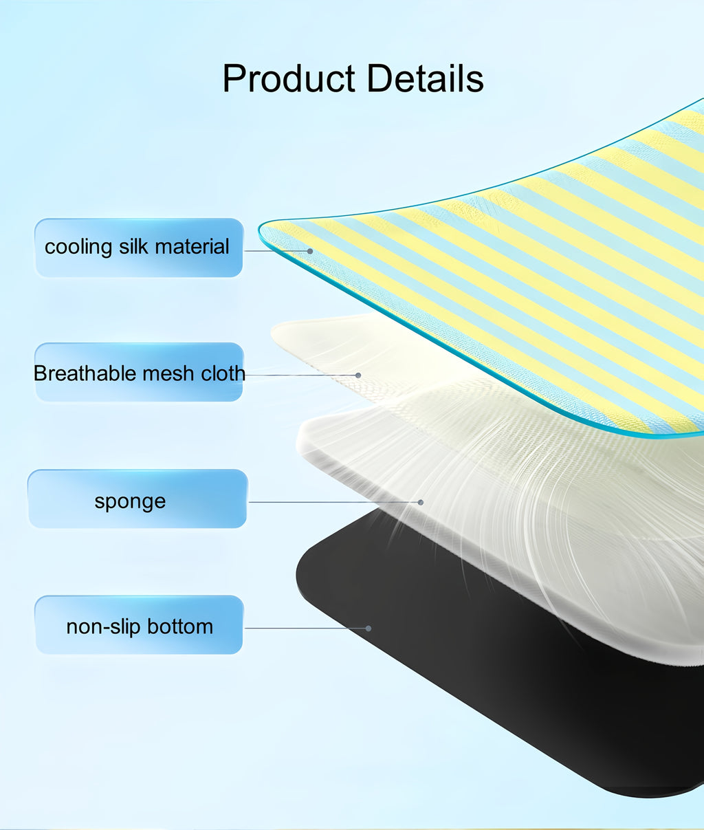 Portable Washable Striped Cooling Pet Mat